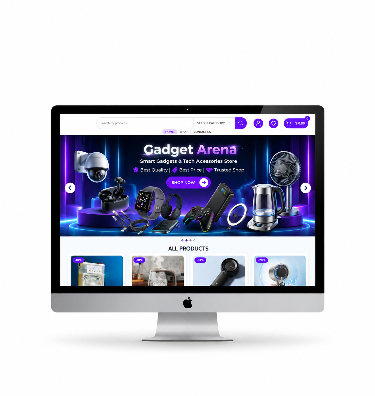 Gadget Arena: a bold WooCommerce store made to sell gadgets